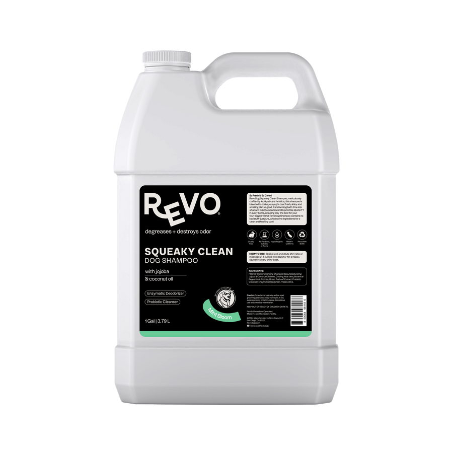 REVO Squeaky Clean Mint Bloom gallon shampoo