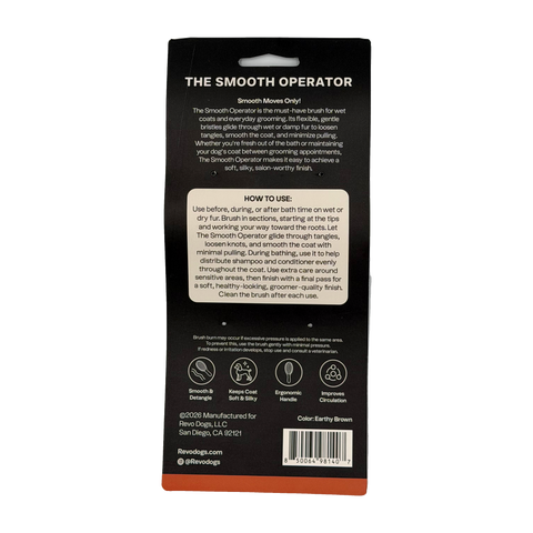 Revo The Smooth Operator packaging, back: how to use