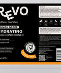 Revo Hydrating Dog Conditioner, Tropical Citrus label: directions and ingredients