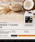 Revo Hydrating Dog Conditioner, Tropical Citrus: key ingredients oatmeal + coconut oil, soothes + nourishes, label benefits
