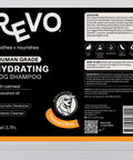 Revo Hydrating Dog Shampoo, Tropical Citrus label: directions and ingredients