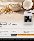 Revo Hydrating Dog Shampoo, Tropical Citrus: key ingredients oatmeal + coconut oil, soothes + nourishes, label benefits