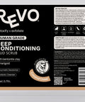 Revo Deep Conditioning Mud Scrub, Coconut Coast label: directions and ingredients