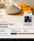 Revo Deep Conditioning Mud Scrub, Coconut Coast: key ingredients bentonite clay + marigold, detoxify + exfoliate, label benefits