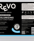 Revo Volumizing Dog Conditioner, Coconut Coast label: directions and ingredients