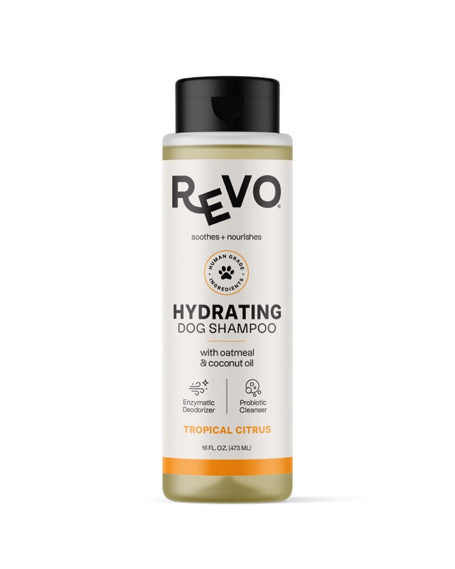 REVO Hydrating Dog Shampoo, Tropical Citrus, 16 fl oz bottle